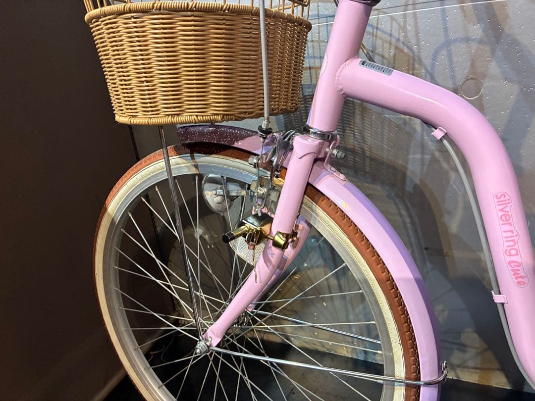 G9【大阪堺市/引取】中古自転車 子ども自転車 22インチ パープル系