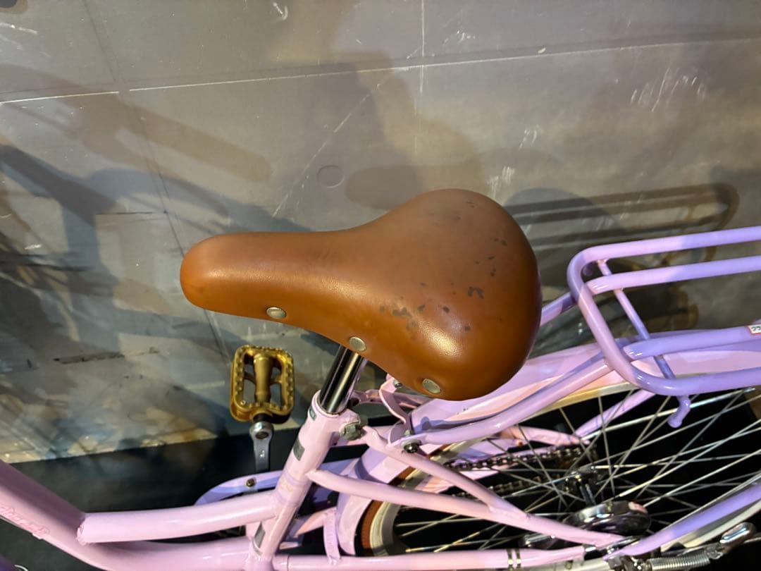 G9【大阪堺市/引取】中古自転車 子ども自転車 22インチ パープル系