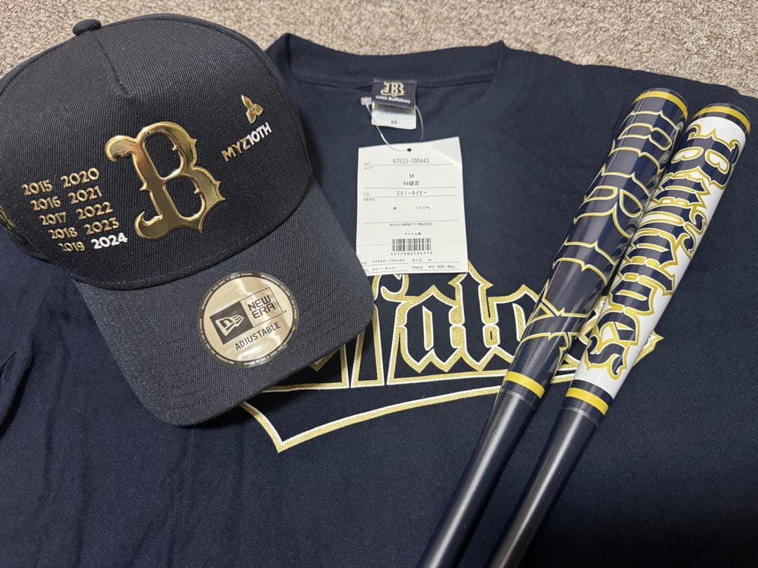 オリックスバッファローズ キャップ Tシャツ バット3点セット