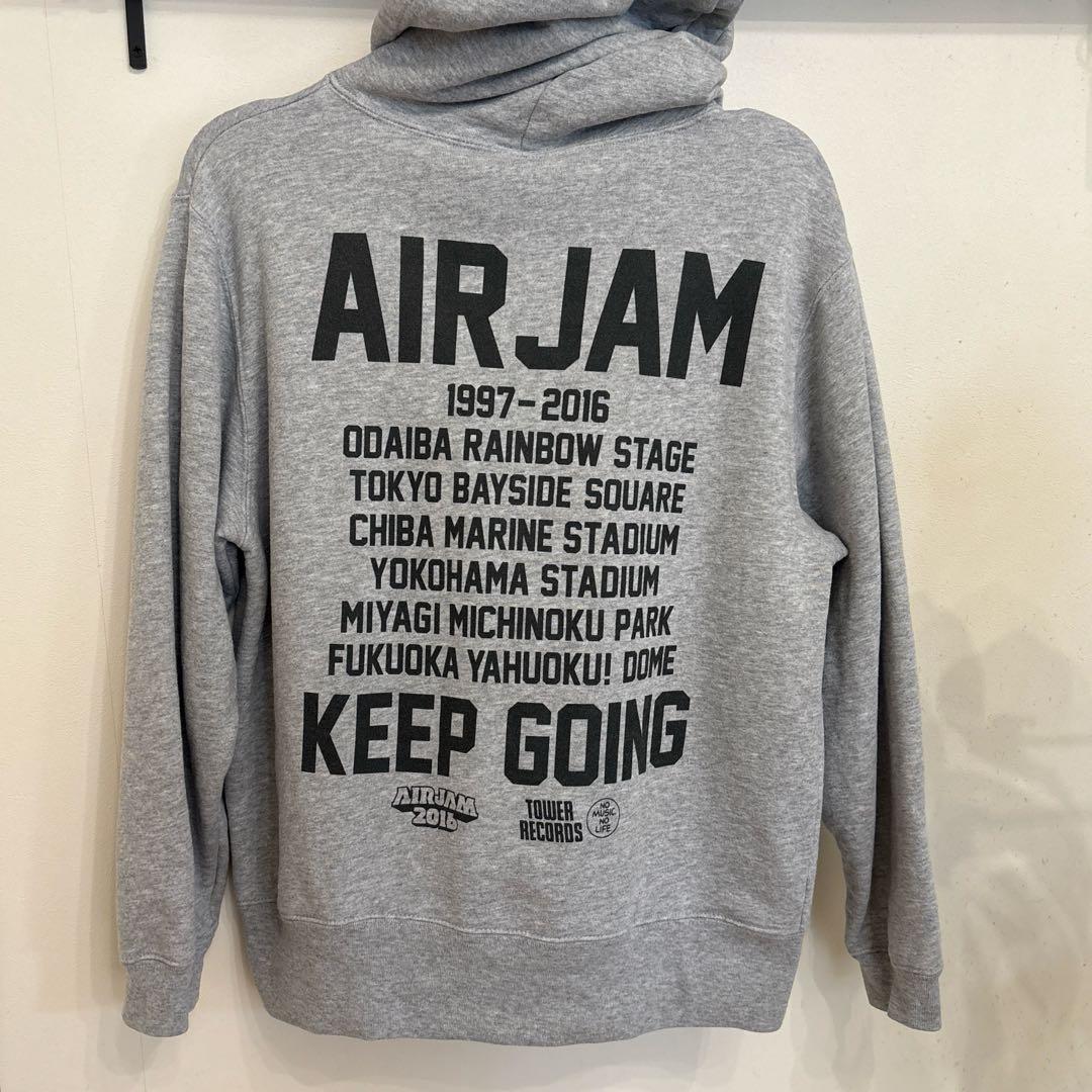 AIR JAM エアジャム フルジップパーカー グレー Sサイズ