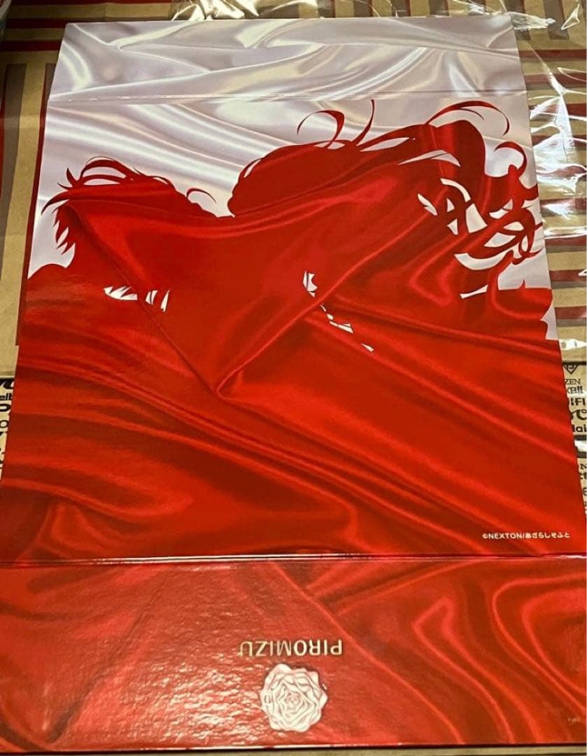 ピロ水(アマカノ　アマカノ3) 直筆サイン入り色紙ボックスと複製サイン色紙