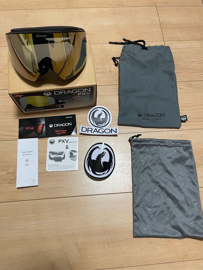 DRAGON PXV ゴーグル ゴールドアイオン