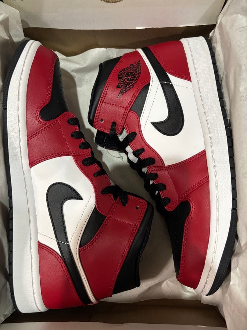 エアジョーダン1ミッド シカゴブラックトゥ 27.5センチ