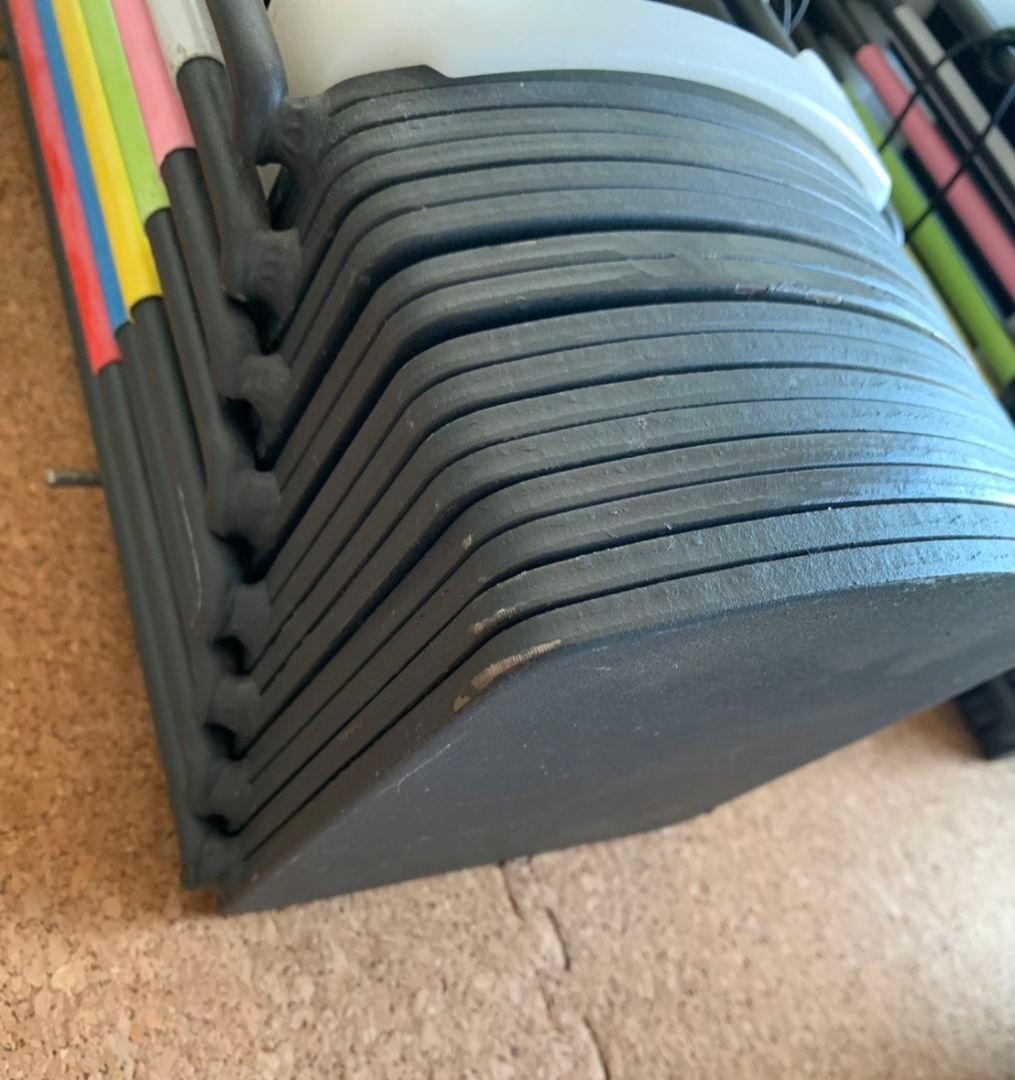 【ツル】ワンタッチ可変式ブロックダンベル(27段階） 20〜90ポンド ②