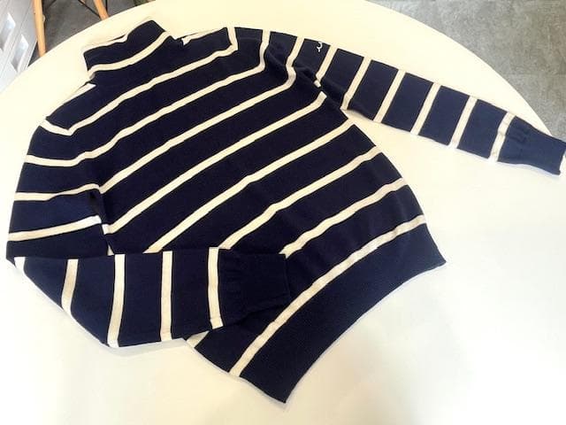 ムータマリン　ボーダー　タートルネック　ニット　セーター　XS