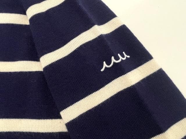 ムータマリン　ボーダー　タートルネック　ニット　セーター　XS