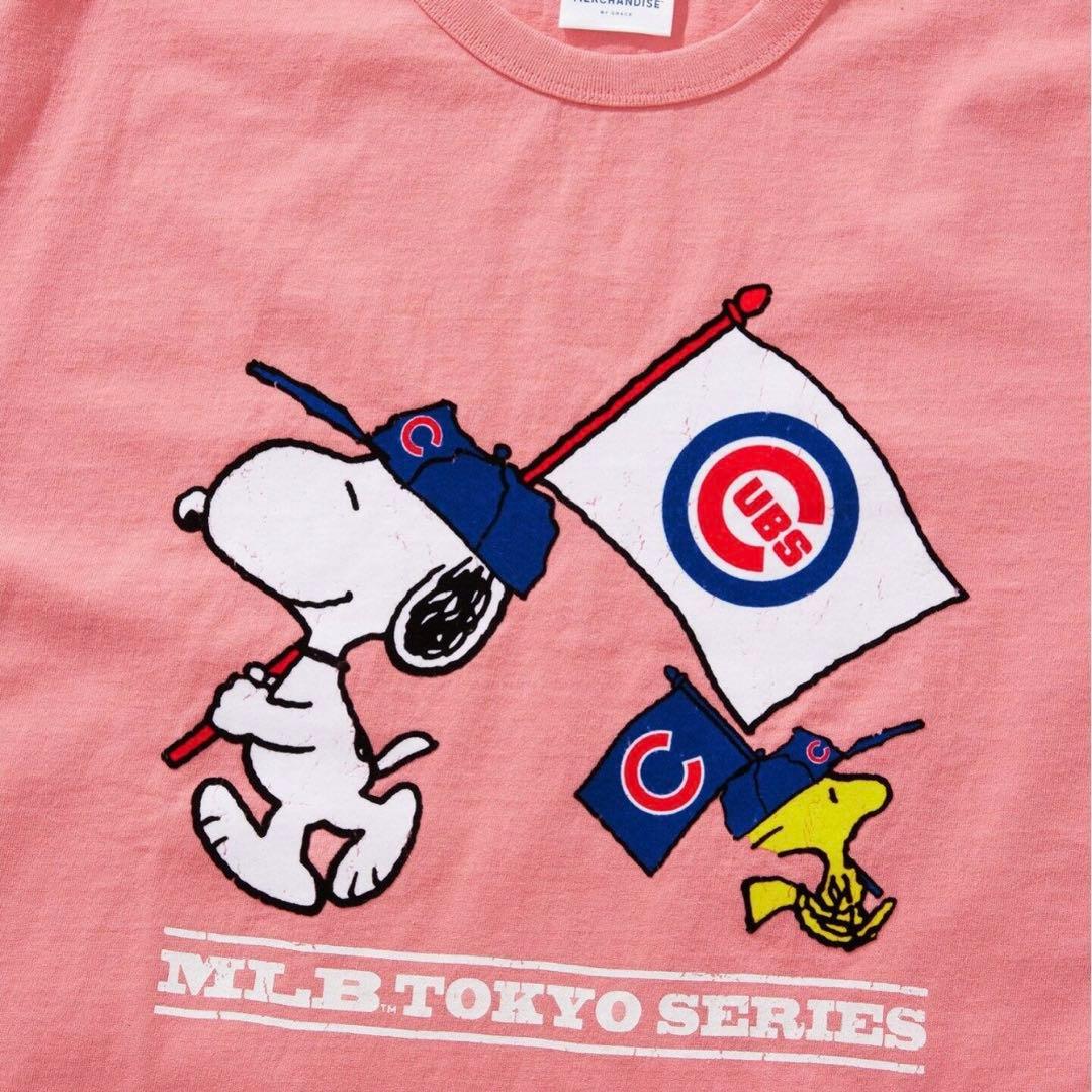 PEANUTS別注　MLB開幕戦ベースボールプリントTシャツ