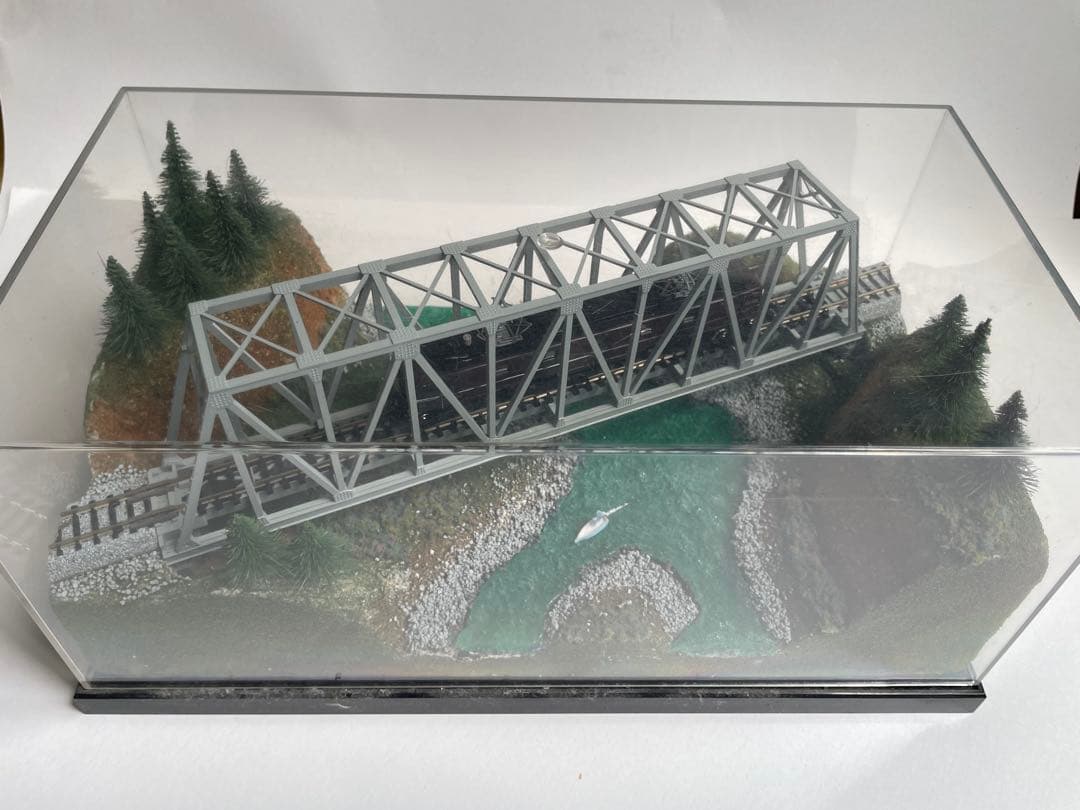 Nゲージ トラス橋ミニジオラマ　EF58機関車付き