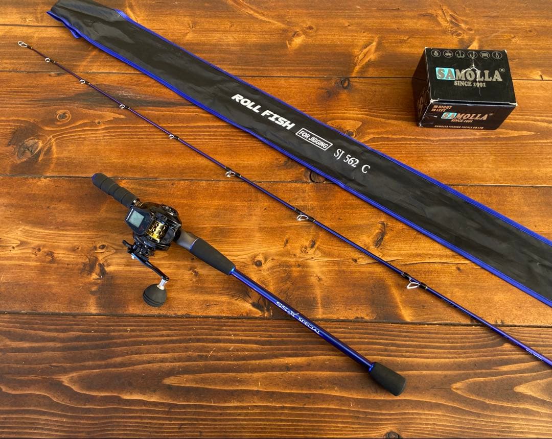 ジギングセット　レフトハンドル　C562MH スロージギング　オフショアロッド