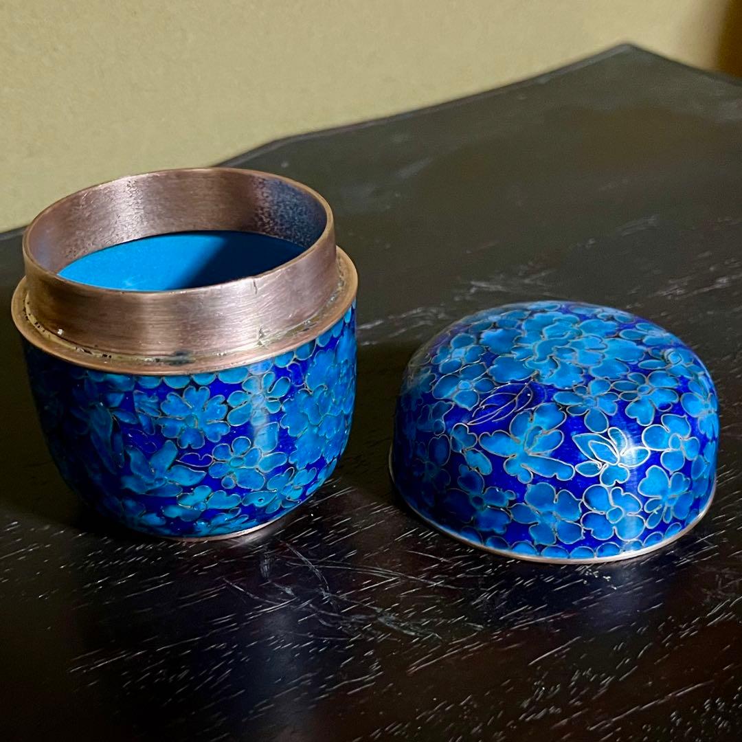 七宝焼棗　景泰藍