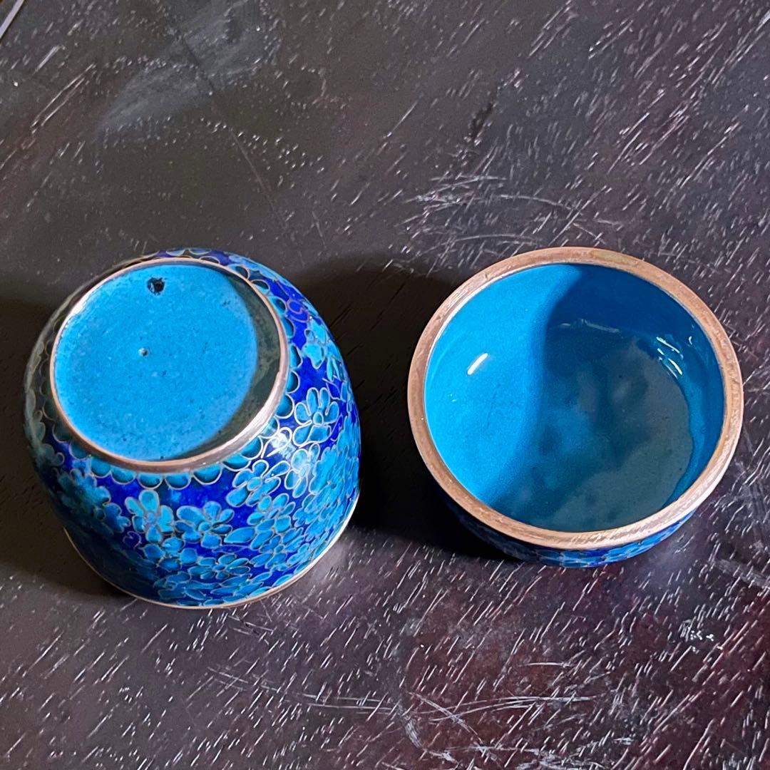 七宝焼棗　景泰藍