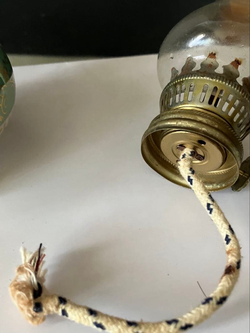 未使用品　陶器製装飾ランプ　アルコールランプ　レトロ