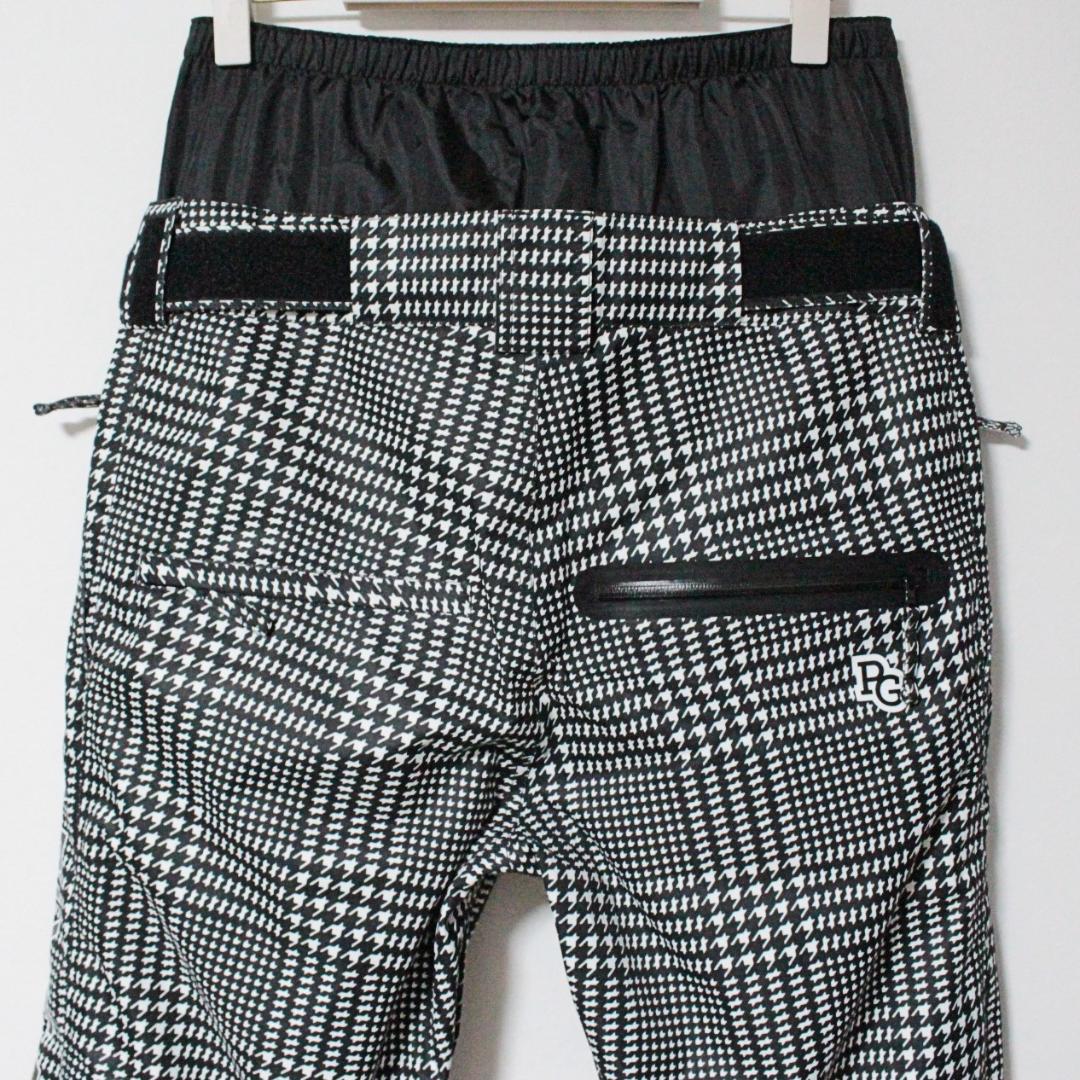 未使用 パーリーゲイツ 防汚・水・風テフロン加工 スノーパンツ L（W84）黒白