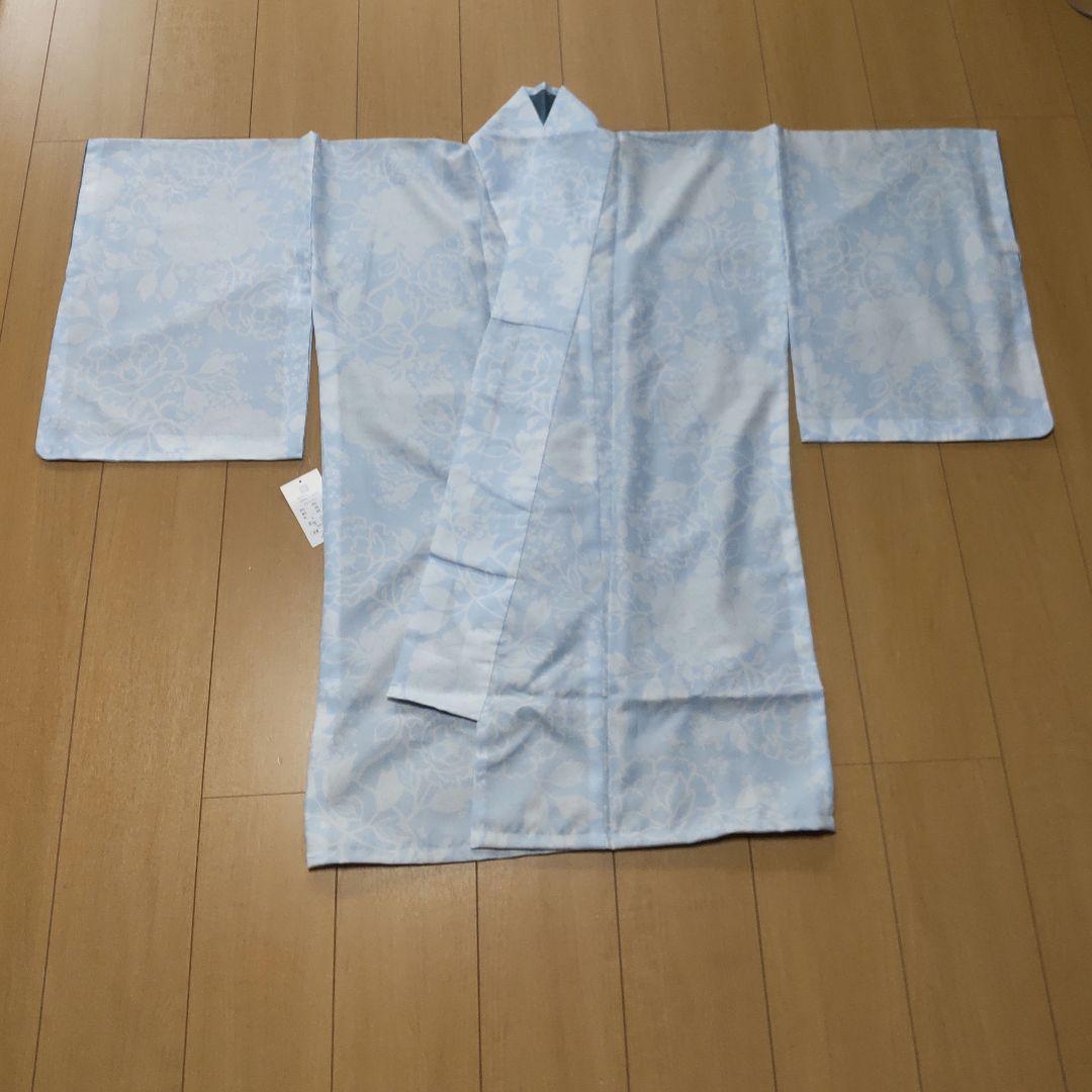 弓道 着物 袷 化繊【よく見ると花柄】