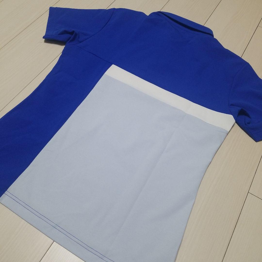 【入手困難】 デサントゴルフ ソロテックス 鹿の子 切替 半袖 ポロシャツ M