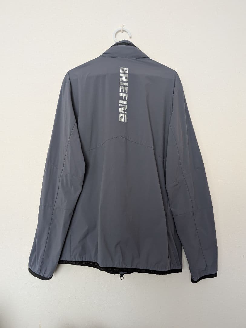 BRIEFINGブルーグレージップアップジャケットL