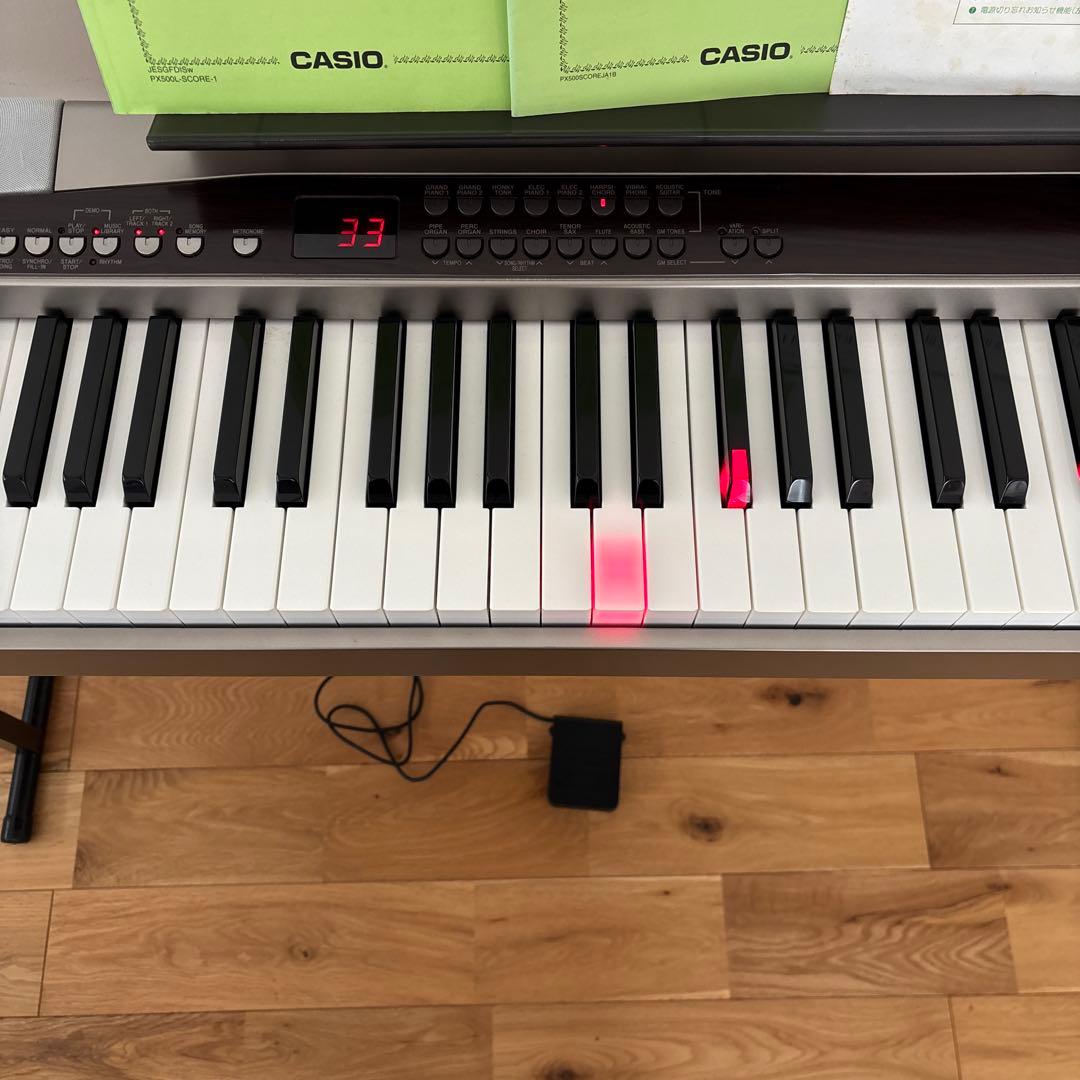 CASIO 電子ピアノ PX500L （2008年販売終了）付属品あり