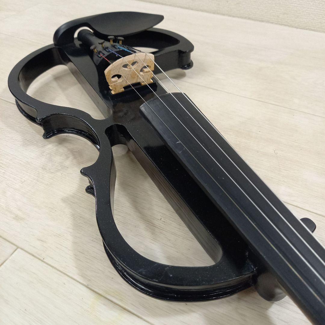 ノーブランド エレキバイオリン 4/4size メタリックブラック