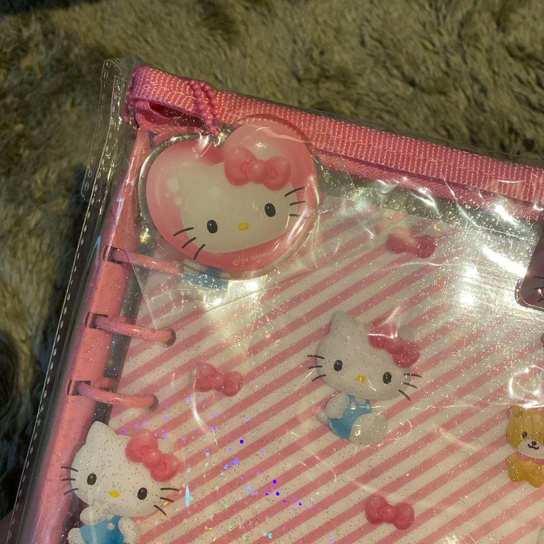 【新品未使用】2024年製 キティ ポチャッコ クリアバインダー 2点セット