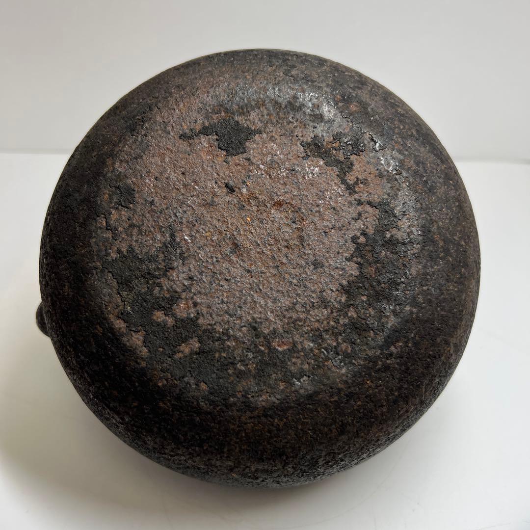 平安祥雲堂造　銀象嵌、銀摘鉄瓶　1530g 高約22㎝　東Y7-1105☆2F