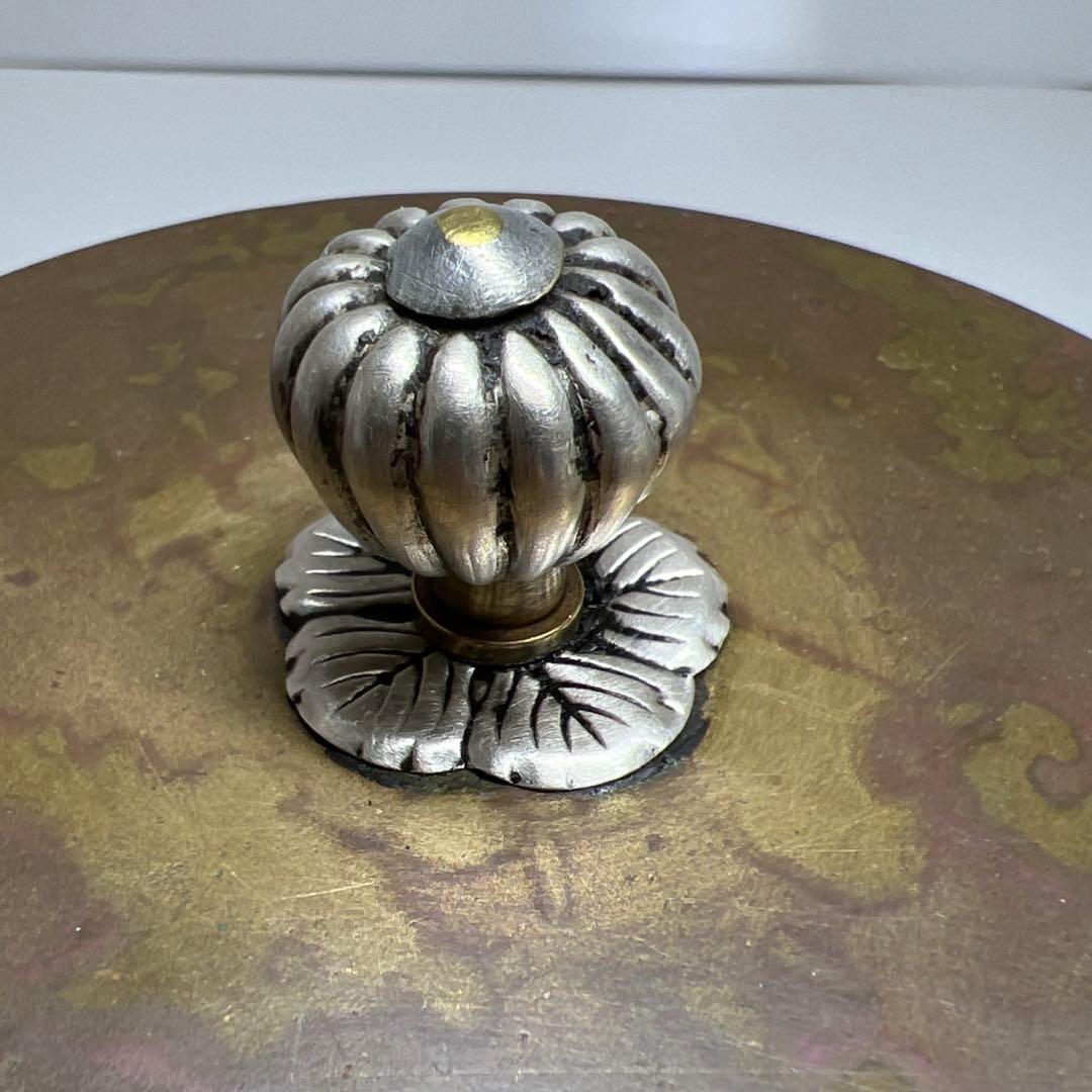 平安祥雲堂造　銀象嵌、銀摘鉄瓶　1530g 高約22㎝　東Y7-1105☆2F