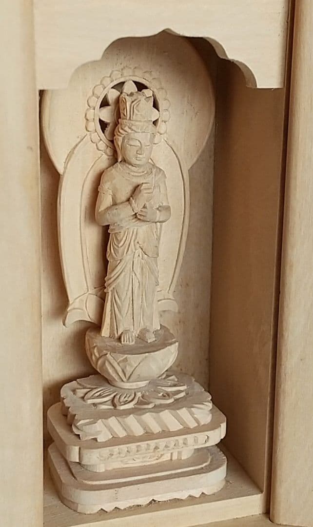 大日如来立像【極小】#403 厨子入り 木彫 仏像