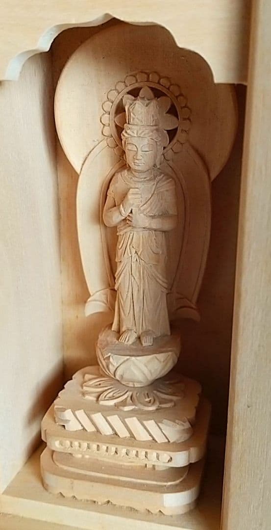 大日如来立像【極小】#403 厨子入り 木彫 仏像