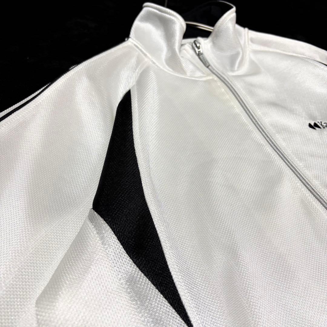 状態◯【Kaepa／ケイパ】トラックジャケット上下セット 刺繍ロゴ シルバー系