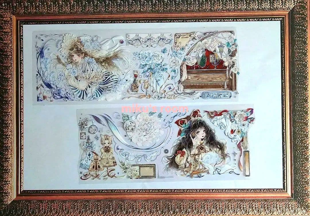 ☆再販☆J39＃赫兰庄园(虹光)糖分超标切り売り海外人物マステ赫蘭荘園女の子