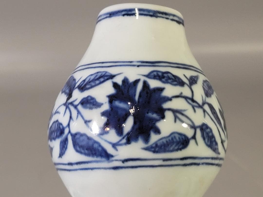 中国 染付 瓶 DT734