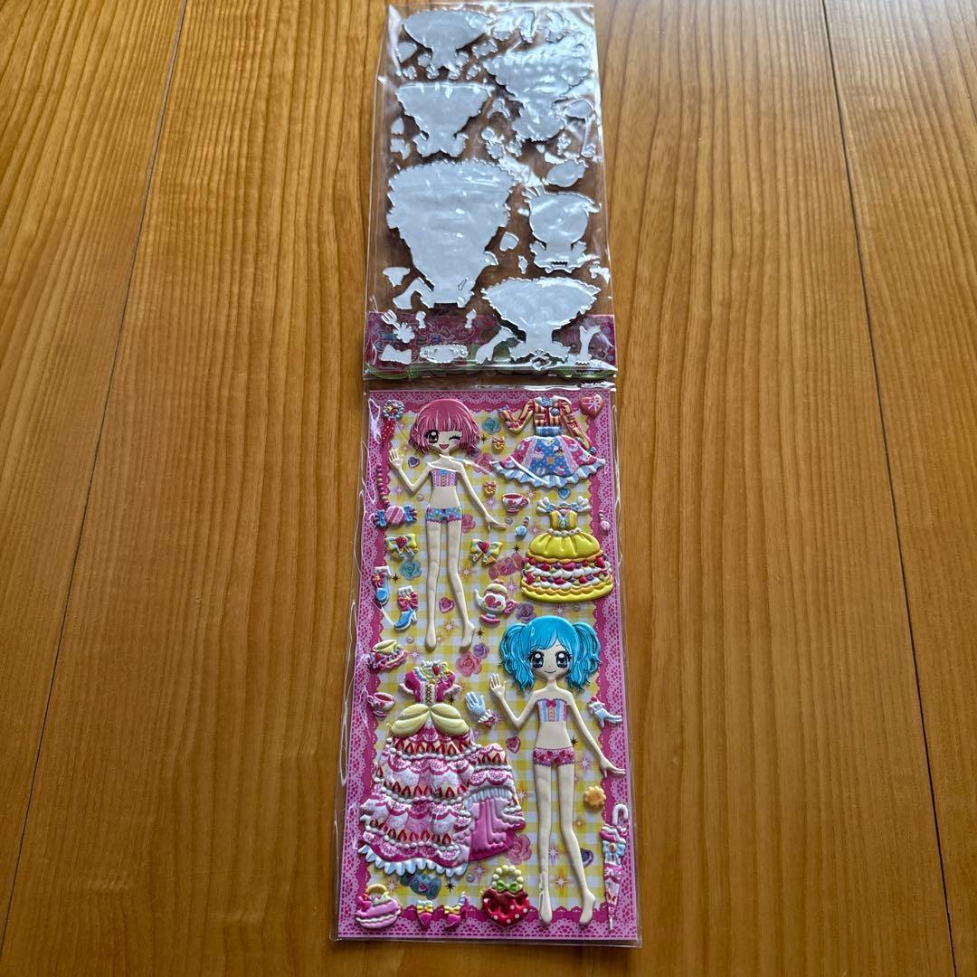 激レア　レトロ　着せ替えシール　立体シール　 セット