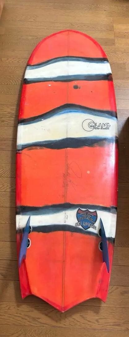 CALMS surfboardsツインフィン5’6 (フィン付き)