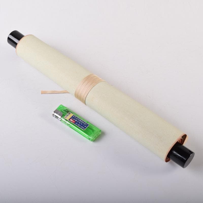 掛軸　前大徳　藤井誡堂筆　一行書　「春風生福寿」　共箱　C　8076A