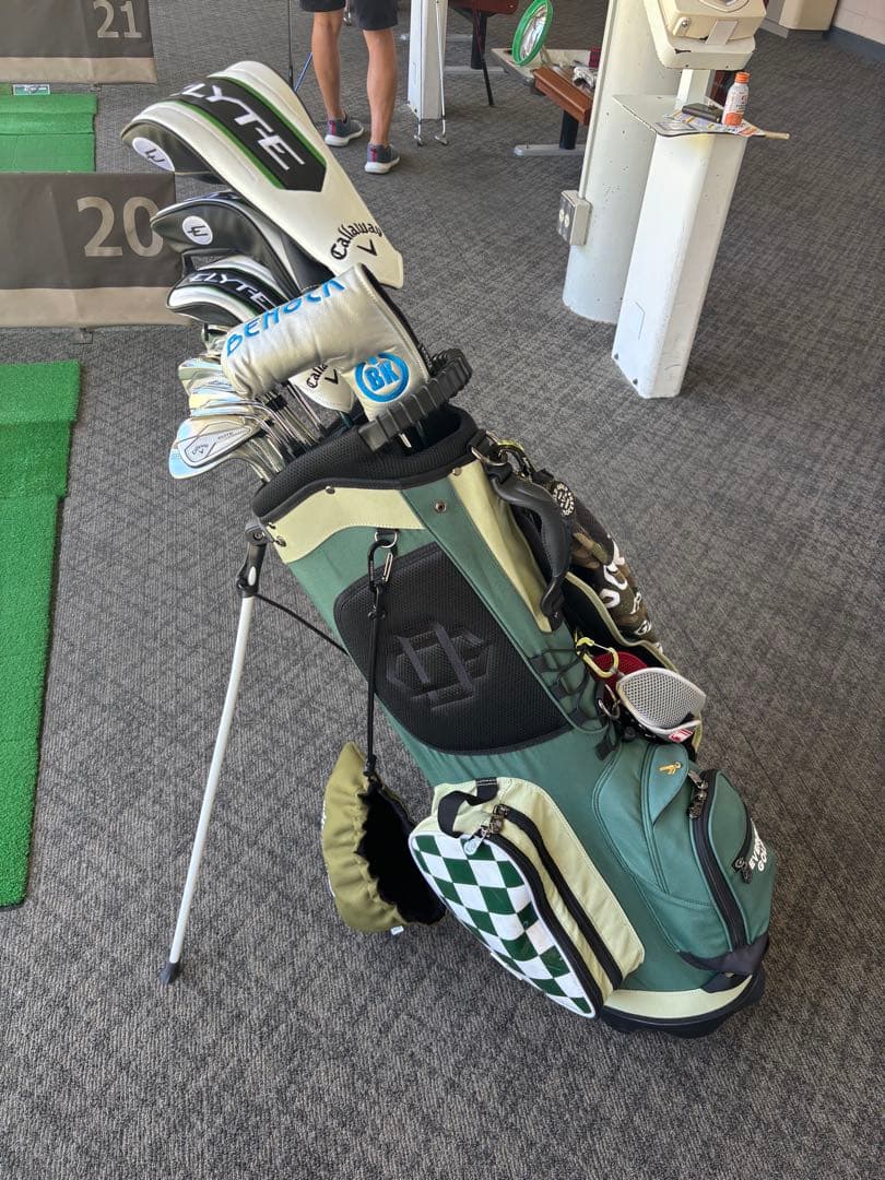 DEVEREUX GOLF キャディバッグ グリーンカモ