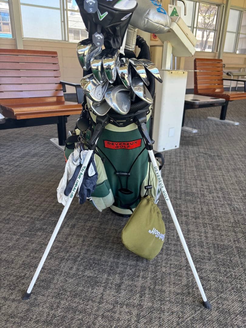 DEVEREUX GOLF キャディバッグ グリーンカモ