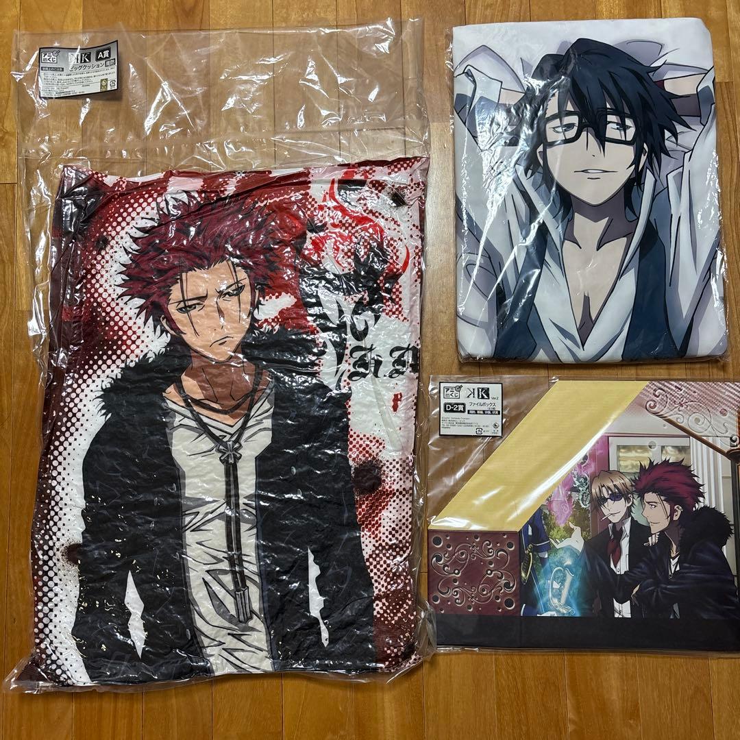 【大幅値下げ】アニメK アニくじ A賞 ビッグクッション 周防尊　他