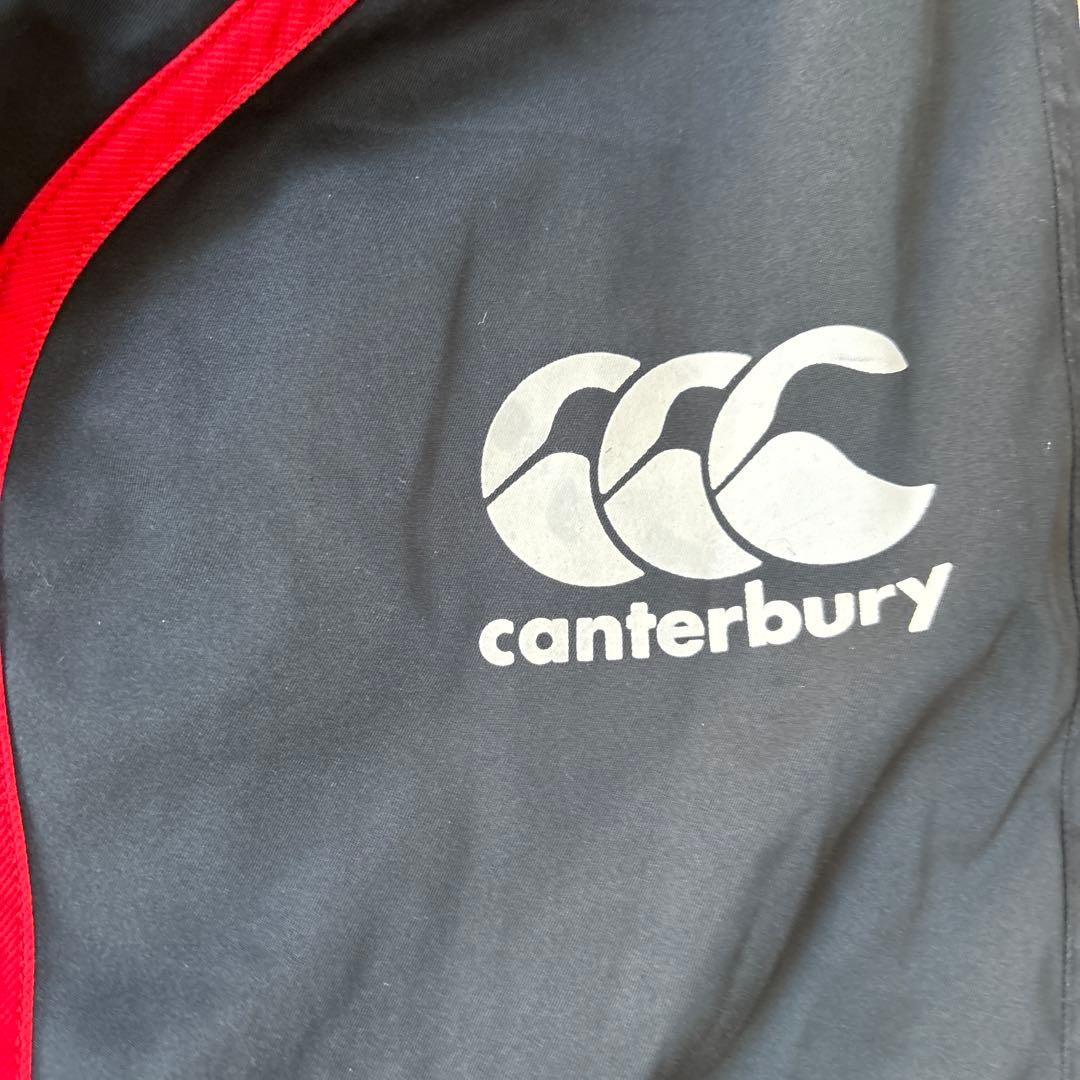 canterbury ウォームアップパンツ 黒 赤