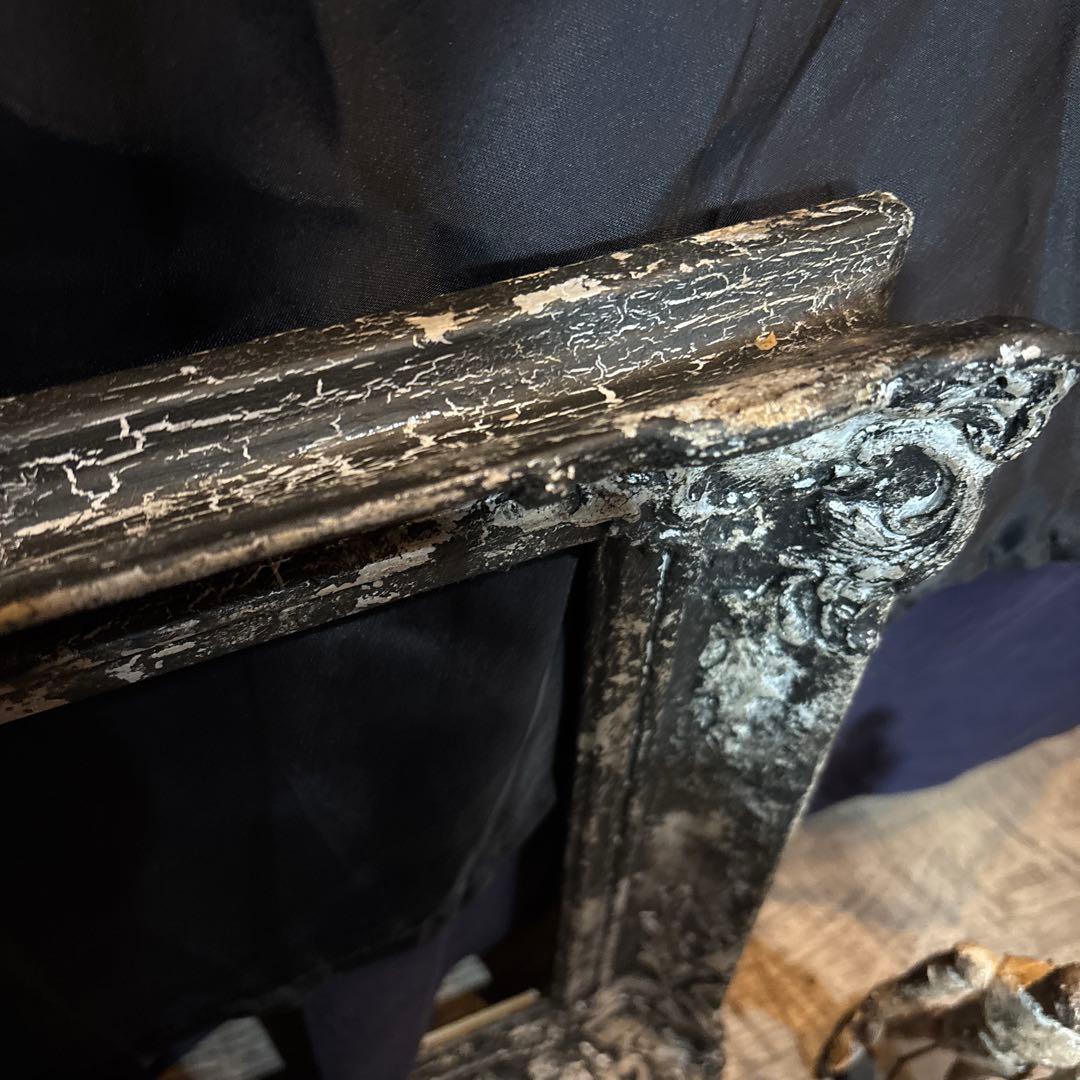 ブラックシャビーシック　アンティーク風装飾木製フレーム