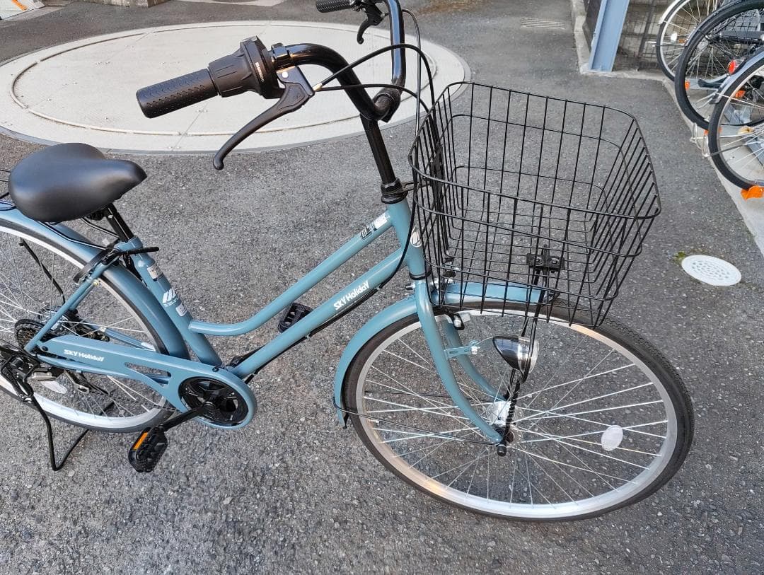 【美品・手渡し限定】自転車 ブルーグレー [外装6段 /27インチ]