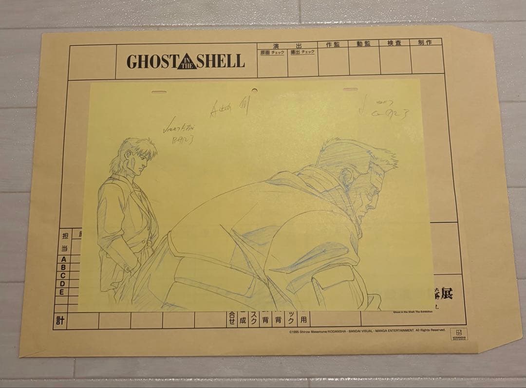 攻殻機動隊展 Analog Dig 複製原画 バトー トグサ 1995 劇場版