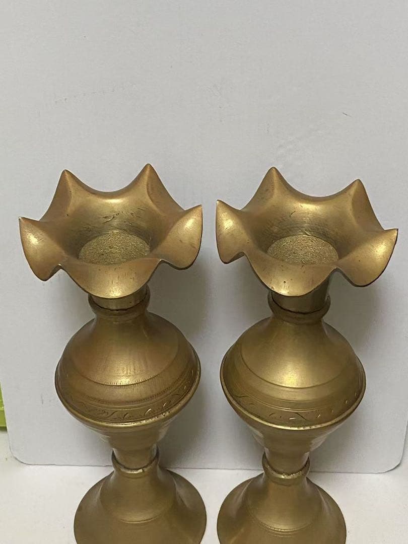 銅製 花瓶 花器 骨董品重1367g