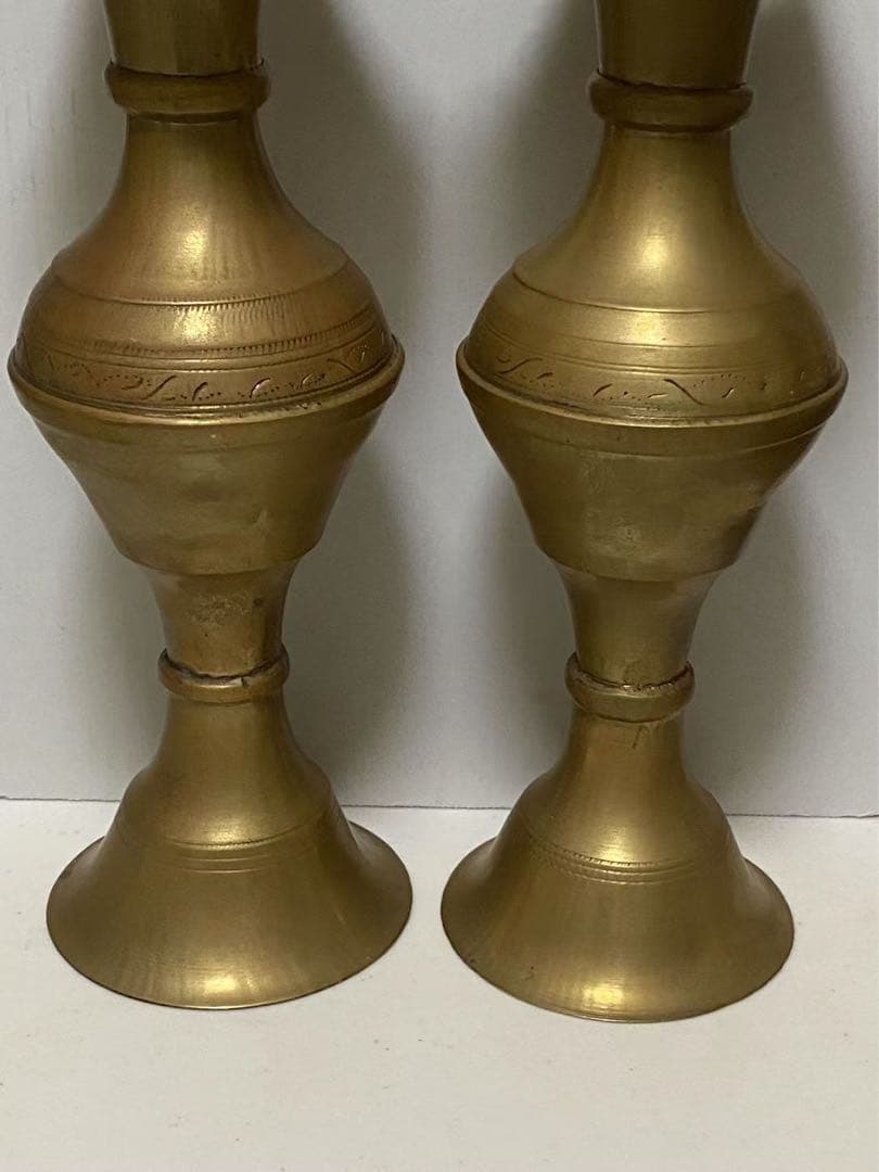 銅製 花瓶 花器 骨董品重1367g