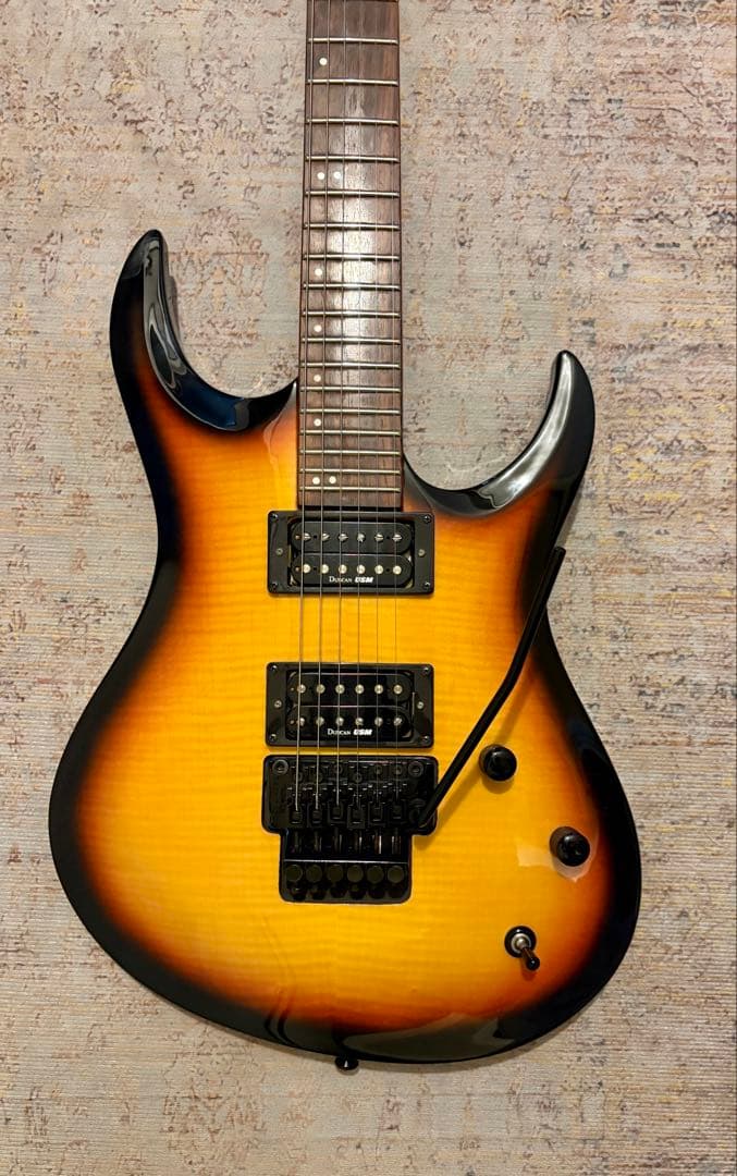 Wash Burnサンバースト エレキギター ハムバッカー フロイドローズ