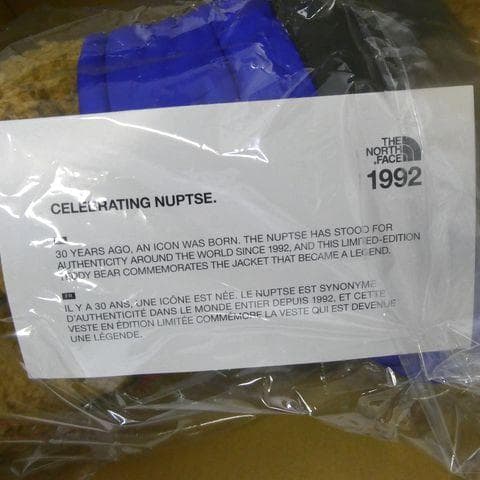 ザ ノースフェイス TNF ヌプシベア ぬいぐるみ 青 ブルー
