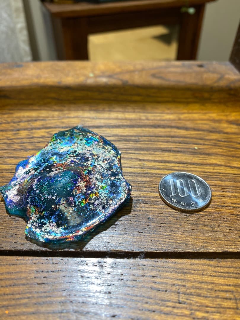 迫力のある銀化のローマングラス破片