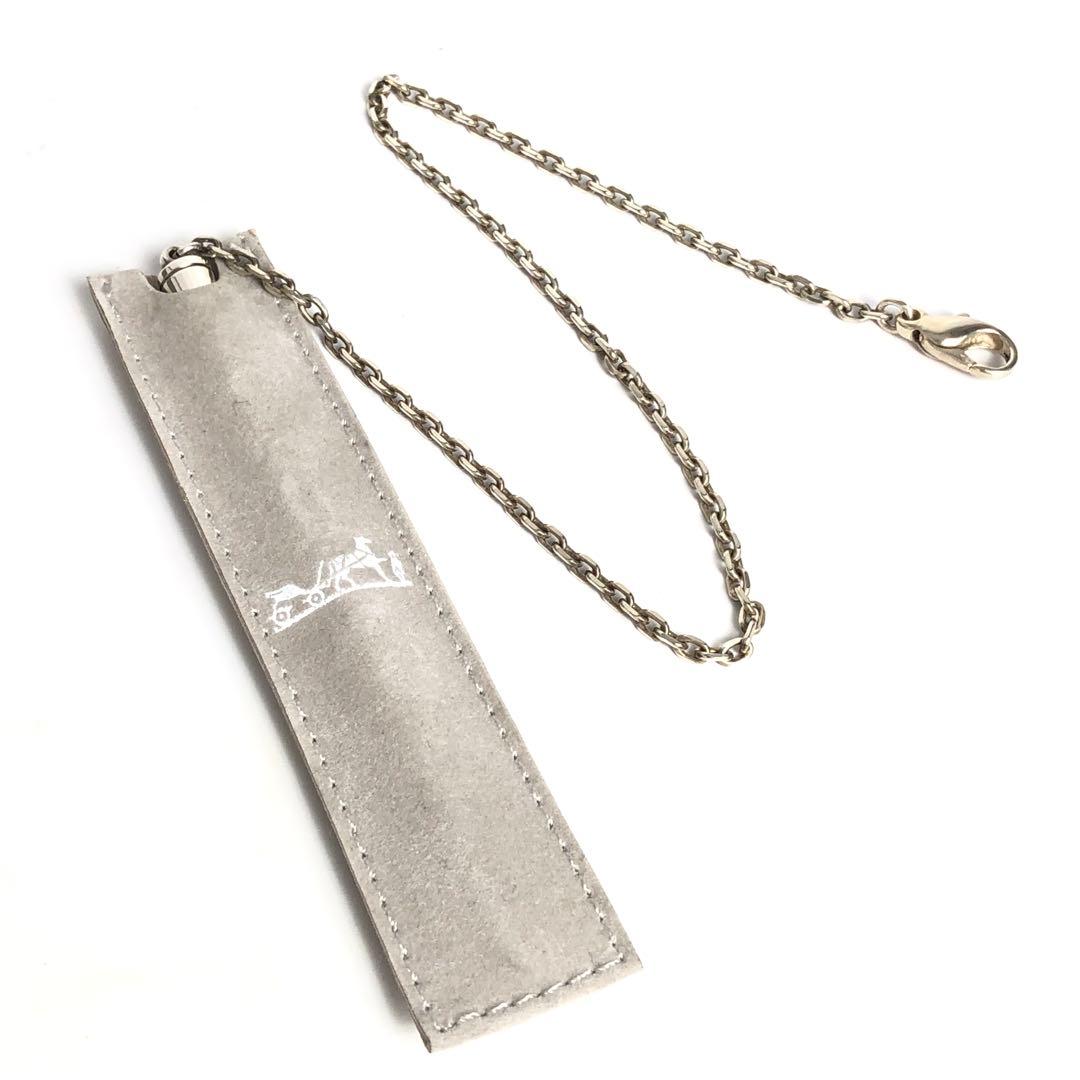 HERMES エルメス ボールペン アジェンダ用 チェーン付き シルバー925