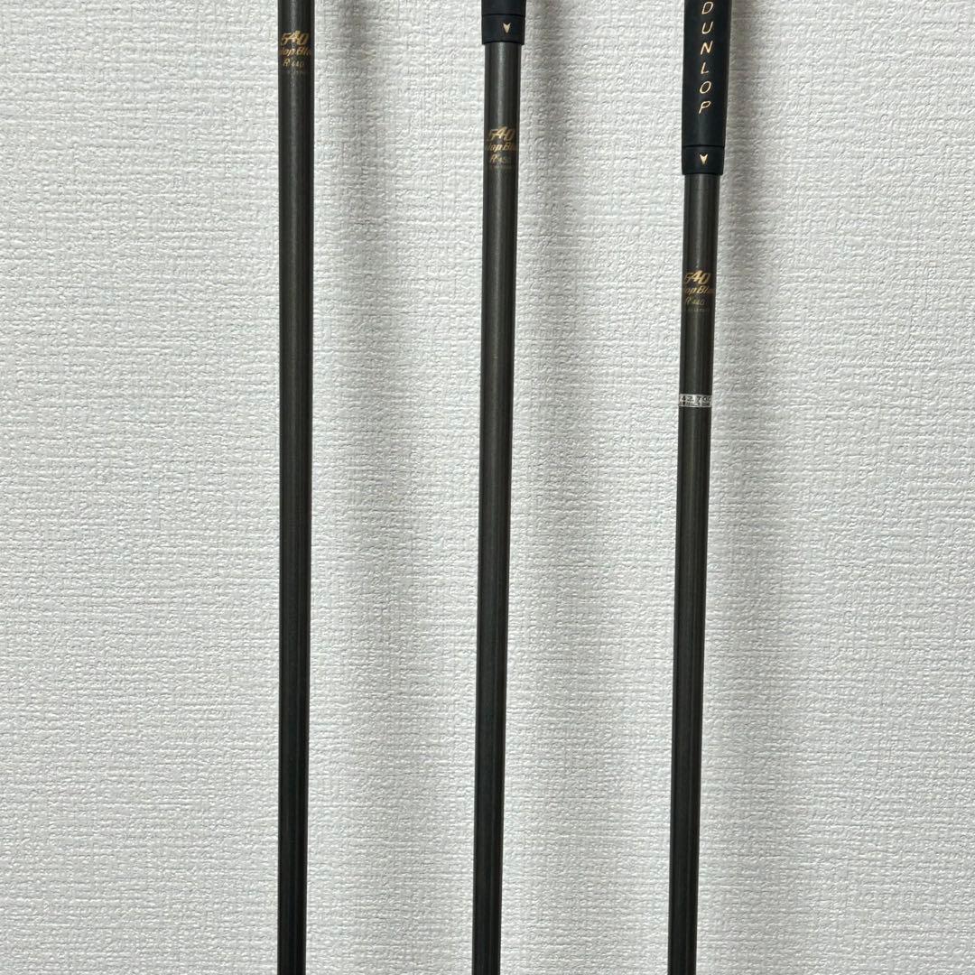希少 ダンロップ パーシモン Black 540 ウッド3本 カーボンフェース