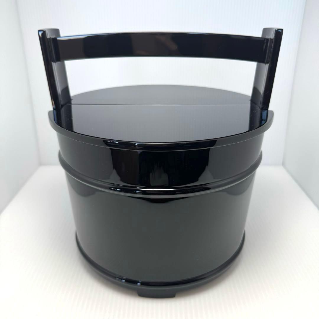 新品未使用 輪島塗 真手桶 水指 漆 塩安漆器 天然木 漆器 共箱 説明書