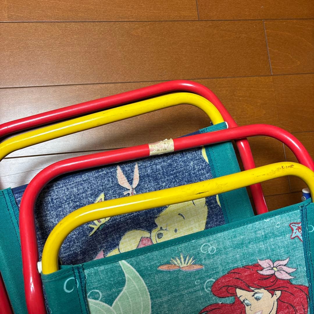 【レア】リトルマーメイド プーさん 子供用アウトドアチェア