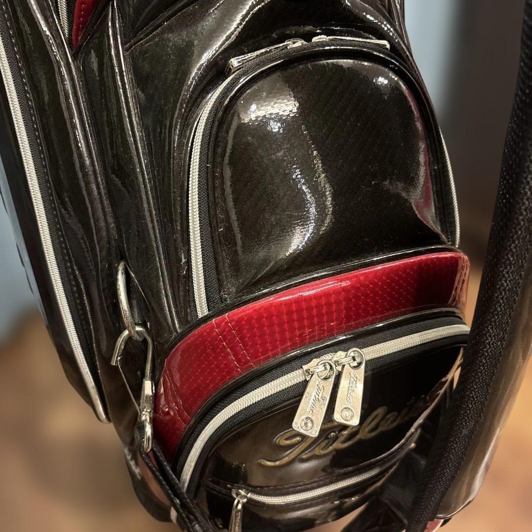 タイトリスト　ツアープロ仕様　エナメルキャディーバック　CB410